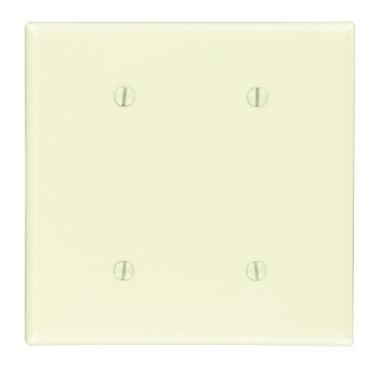 Imagem de Leviton 86034 2 entradas sem dispositivo placa de parede, térmica, suporte de alça, marfim