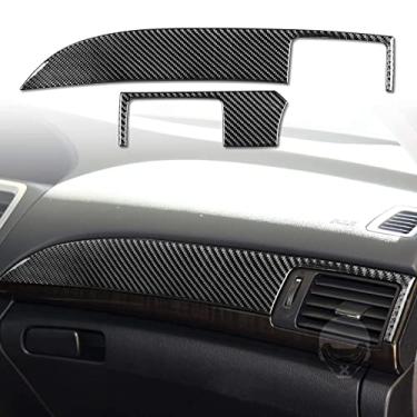 Imagem de JEZOE Decalque adesivo para decoração do painel do console central de fibra de carbono, para Honda Accord 2014 2015 2016 2017 Acessórios para carros