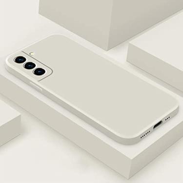 Imagem de Capa quadrada de silicone líquido original para samsung galaxy s21 s22 ultra s8 s9 s10 nota 8 9 10 20 plus a51 a52 capa tpu, branco FX, para s9 plus