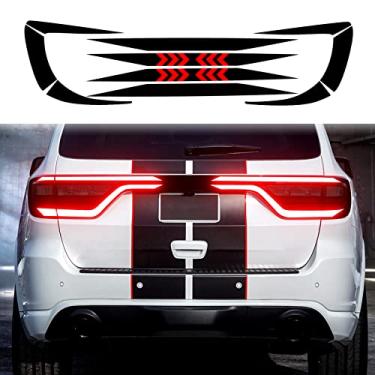 Imagem de iwannachange Adequado para Dodge Durango 2014-2021 Kit de película de vinil pré-cortada para pista de corrida com luz traseira brilhante fumê escuro acessórios externos