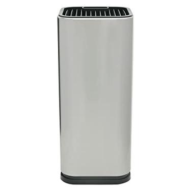 Imagem de Mimo Style Porta Facas, Feito Inteiramente em Aço Inoxidável Escovado e Detalhes em Polipropileno. Auxilia na Organização da Sua Bancada e na Duração de Suas Lâminas. Resistente e Durável