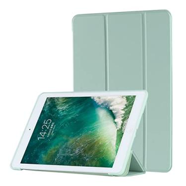 Imagem de Capa protetora inteligente com suporte ultrafino para iPad Pro12.9 Pro11 Pro10.5 Pro9.7 iPad 10.9 Ipad Mini 1 2 3 4 5 6 Ipad 5 6 Capa protetora (iPad 7/8/9, verde matcha)