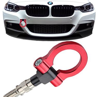 Imagem de JGR Estilo Track Racing Gancho de reboque olho de reboque CNC alumínio parafuso no carro acessórios dianteiro traseiro compatível com BMW Série 3 318 320 323 325 328 330 335 316 340 F30 F31 F34 GT
