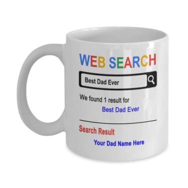 Imagem de Caneca de pai personalizada, melhor caneca de pai, caneca de pai, presentes para pai, presente para pai de pai, ideia de presente de cesta de natal de aniversário de pai, caneca personalizada para pai