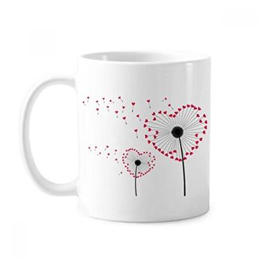 Imagem de Love Flower Plants Caneca Dente-de-leão Cerâmica Café Porcelana Utensílios de Mesa
