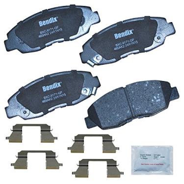 Imagem de Bendix Priority1 CFC465AK2 Pastilhas de freio dianteiras de cerâmica para Acura EL 2005-1997, Honda Civic 2011-1996, Insight 2014-2010