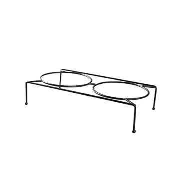 Imagem de WeiLaiKeQi Tigelas elevadas elevadas suporte estação de alimentação prato de alimentação para animais de estimação alimentador de animais de estimação suporte para bebedouros gatinhos, inclinação de 27x6x12,5 cm