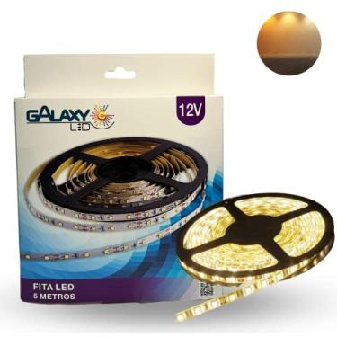 Imagem de Fita Led 4,8 W/m 24w 12v 5 Metros 3000k Ip20 Galaxy