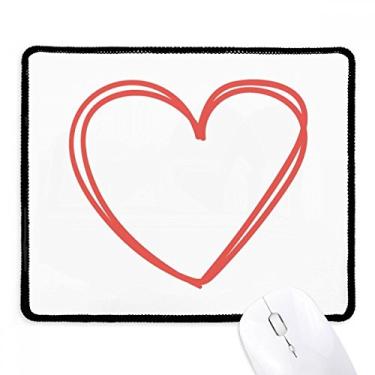 Imagem de Mousepad com linhas duplas para dia dos namorados, tapete de borracha para jogos