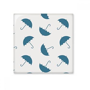 Imagem de Azulejo de cerâmica brilhante Blue Umbrella Weather Rain Cloud Glazed Brick Adorn Stone