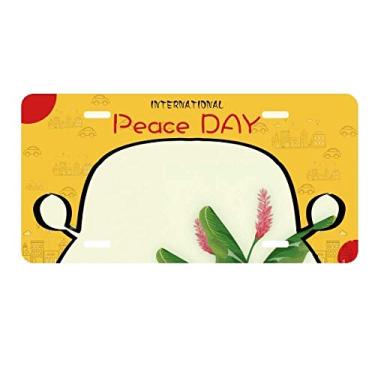 Imagem de DIYthinker Placa de carro Circlar June Solstice Vinte e Quatro Termos Solar Etiqueta Decoração de carro Dia da Paz