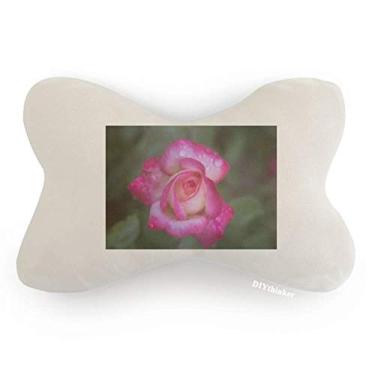 Imagem de DIYthinker Almofada de almofada para decoração de pescoço com pétalas de flores rosas e lindas flores