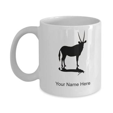 Imagem de Caneca de antílope personalizada, copo de café de antílope, ideia de presente de antílope, copo de antílope personalizado, caneca de café de 325 ml