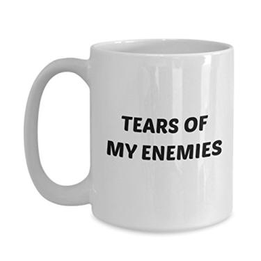 Imagem de Caneca Tears of My Enemies – Caneca de café de cacau quente divertido – ideia de de Natal