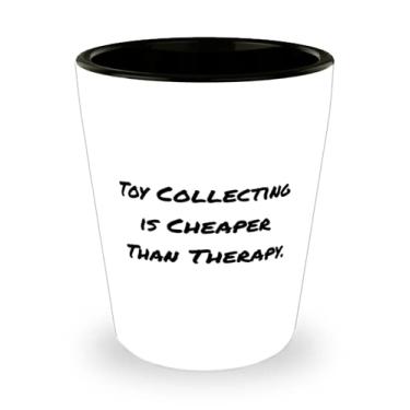 Imagem de A coleção de brinquedos é mais barata do que a terapia. Copo de copo de cerâmica para coleta de brinquedos, melhor para colecionar brinquedos