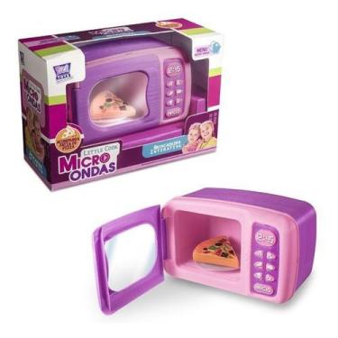 Imagem de Brinquedo Little Cook Micro-Ondas Com Pizza Infantil Meninas - Zuca To
