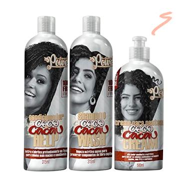 Imagem de Kit Shampoo+ Condicionador+ Creme 500ml Coco E Cacau Soul Power