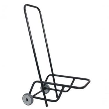 Imagem de Carrinho Para Transporte De Cadeira Empilhável Hotel Preto