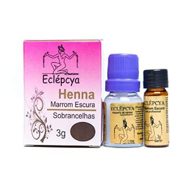 Imagem de Henna Sobrancelhas Eclépcya Marrom Escura 3g
