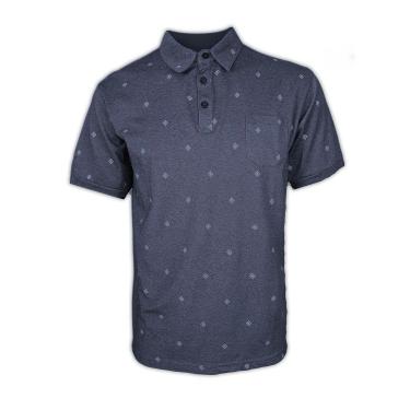 Imagem de Camisa Polo Nino Danieli Masculina Algodão Pom79474 Cinza escuro P-Masculino