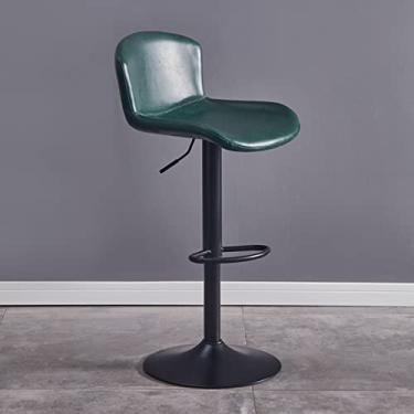 Imagem de Cadeiras de jantar cadeiras de sala de jantar conjunto de 2 bancos de bar de couro PU cadeiras de balcão com encosto banquetas de bar de café da manhã para ilha de cozinha, cadeiras de bar giratórias bancos altos altura ajustável Tudo está bem