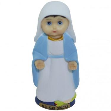 Imagem de Nossa Senhora Das Graças Infantil 8cm - Enfeite Resina - Tasco