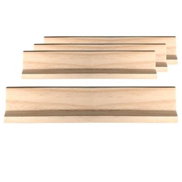 Imagem de Bene Casa - Wooden Domino Trays - Set of 4 - Each Tray Can Hold Up to 10 Dominoes - Made for Double-six and Double-nine Dominoes