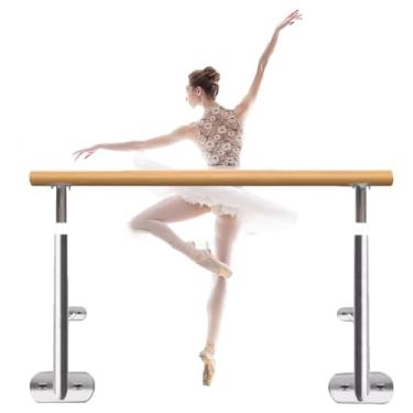 Imagem de Ballet Barre Barra fixa de balé de aço inoxidável, adequada para academia doméstica, estúdio de dança e postes de treinamento, fácil instalação (Color : Wall installation, Size : 1m/3.3FT)