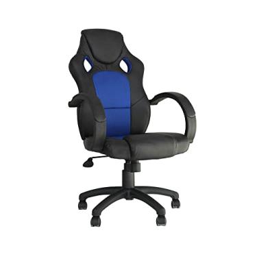 Imagem de Cadeira de Escritório Racer Preto e Azul