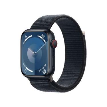Imagem de Apple Watch Series 9 Gps + Cellular Caixa Meia-Noite De Alumínio 45mm