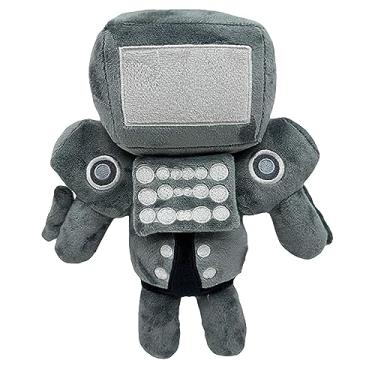 Imagem de Skibidi Titan Tv Man Plush, Titan Tv Man Toilet Bosses Plushies Toys, BigBoss Robot Tv Man and Tv Woman Stuffed Plush Doll, Brinquedos de Pelúcia Bonitos e Aconchegantes Presentes para Meninos e Meninas