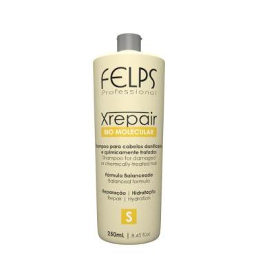 Imagem de Felps Shampoo Para Cabelos Danificados Xrepair Bio Molecular 250ml - F