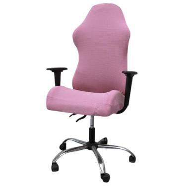 Imagem de Capa para cadeira de jogo de escritório, capa simples para mesa de computador, cadeira reclinável para competição, rosa escuro, 1 peça