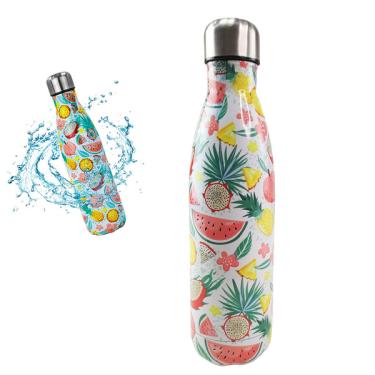 Imagem de Garrafa Termica Inox Estampada Frutas 500ml Academia Caminhad