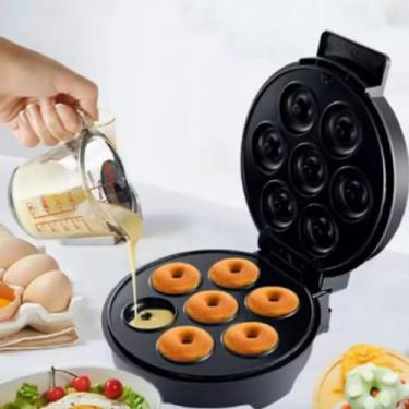 Imagem de Máquina Elétrica de Donuts Rosquinhas Confeitaria Mini Doces Culinária 1200W - Cozinhar Nunca Foi Tão Fácil
