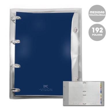 Imagem de Fichário Colegial Vision Azul 4 Fechos 192Fls Dac