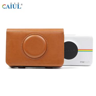 Imagem de CAIUL-PU Bolsa De Couro com Função Espelho Selfie  Capa para Polaroid Snap Touch  Impressão