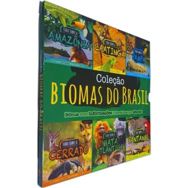 Imagem de Livro Físico Box Com 6 Livros Coleção Biomas do Brasil: Amazônia, Caatinga, Pampa, Cerrado, Mata Atlântica e Pantanal
