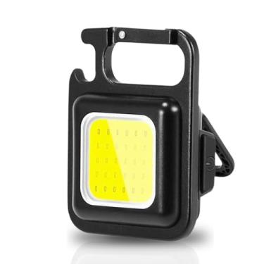 Imagem de Mini Refletor Lanterna Chaveiro Led Forte Potente Recarregavel Abridor De Garrafas Usb Mosquetão Tatica P/Caça, Pesca, Camping, Campo
