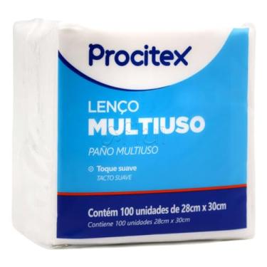 Imagem de Lenço Multiuso Procitex Cremer 100 un, Banho de Leito, Limpeza, Higiene 28x30 (Embalagem pode variar)