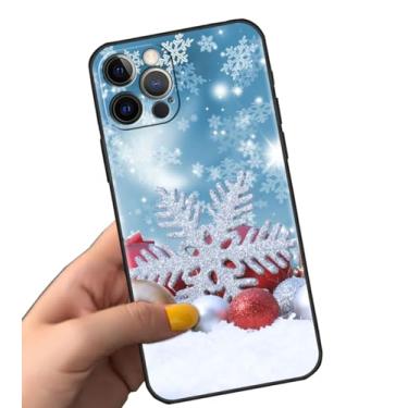 Imagem de AMAZFCCY Linda capa de Natal para iPhone 15 Plus de 6,7 polegadas Kawai Cartoon Xmas boneco de neve presente adorável TPU macio silicone divertido flexível capa de proteção para câmera para Apple