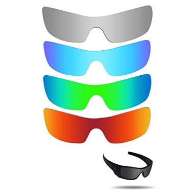 Imagem de Fiskr Lentes de reposição anti-água salgada para óculos de sol Oakley Batwolf, pacote com 4 pares