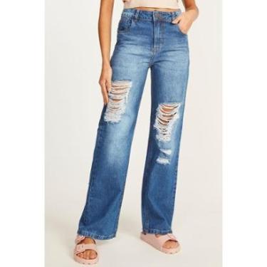 Imagem de Calça Jeans Wide Leg Feminina - Aeropostale 46-Feminino