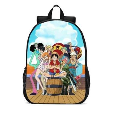 Imagem de Mochila Escolar Infanto Juvenil Anime One Piece Luffy Capitão Novidades 0309-Unissex
