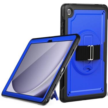Imagem de Proteção para serviços pesados Capa para Samsung Galaxy Tab A9 Plus 11 polegadas 2023 (SM-X210/X216/X218), para crianças, capa resistente à prova de choque com protetor de tela/suporte ajustável, alça
