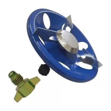 Imagem de Fogão Portátil 1 Boca para botijão Gás P2 Fogareiro Acampamento Pesca Camping