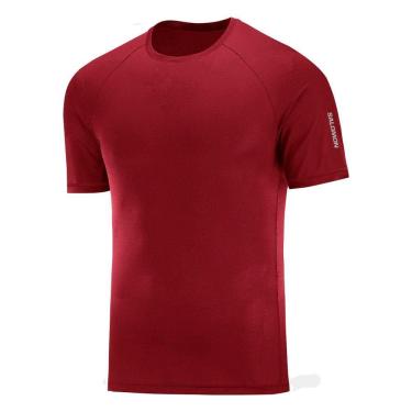 Imagem de Camiseta Salomon Predict SS Tee Masculina Bordô