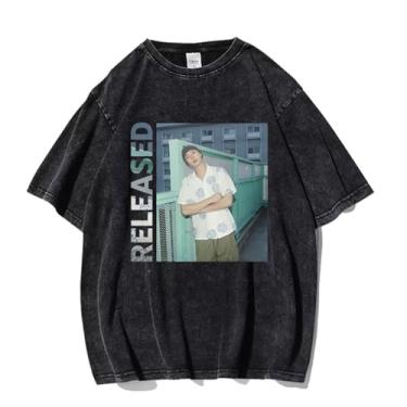 Imagem de Camiseta K-pop Rm lançada com álbum, camiseta vintage estampada lavada com desenho urbano lavado camisetas vintage unissex para fãs, 10, M