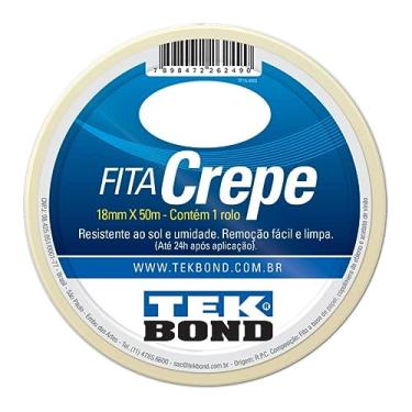 Imagem de Fita Crepe 18mmx50m Tekbond