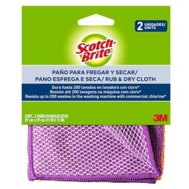 Imagem de Scotch-Brite, 3M, Pano Esfrega e Seca - 2 Unidades